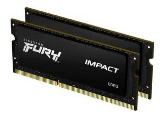 Оперативная память 16Gb DDR-III 1866MHz Kingston Fury Impact SO-DIMM (KF318LS11IBK2/16) (2x8Gb KIT)