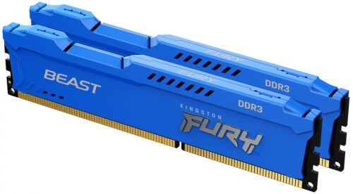 Оперативная память 8Gb DDR-III 1600MHz Kingston Fury Beast Blue (KF316C10BK2/8) (2x4Gb KIT)