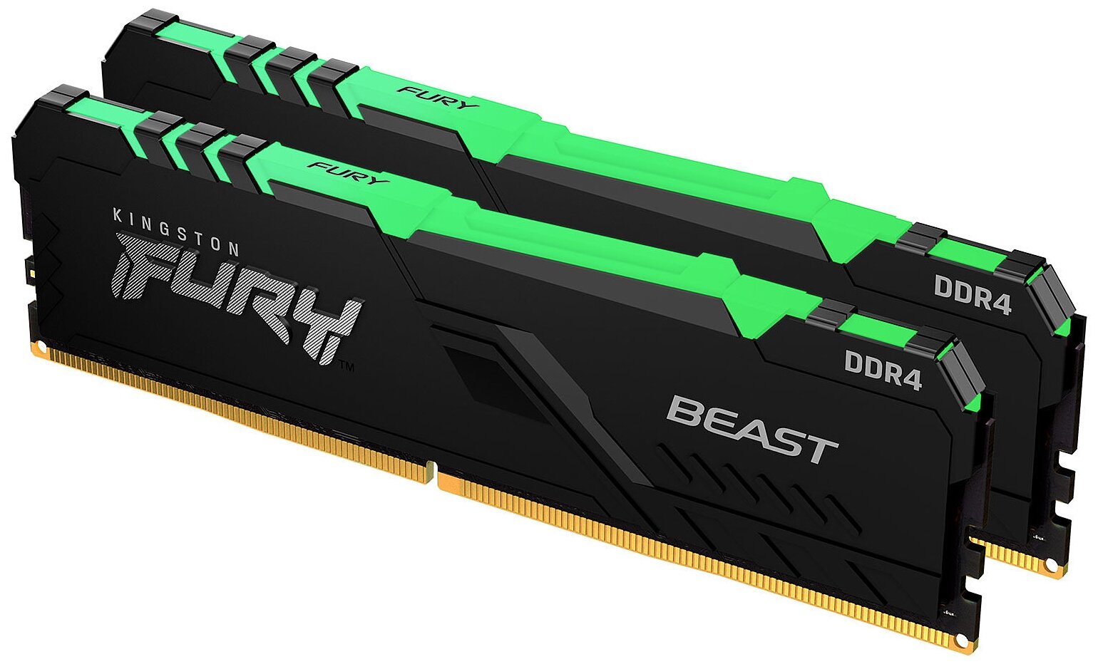 Оперативная память 32Gb DDR4 3733MHz Kingston Fury Beast RGB (KF437C19BB1AK2/32) (2x16Gb KIT)