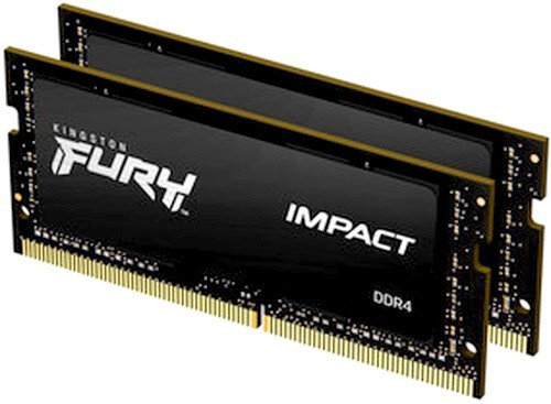 Оперативная память 32Gb DDR4 2666MHz Kingston Fury Impact SO-DIMM (KF426S15IB1K2/32) (2x16Gb KIT)