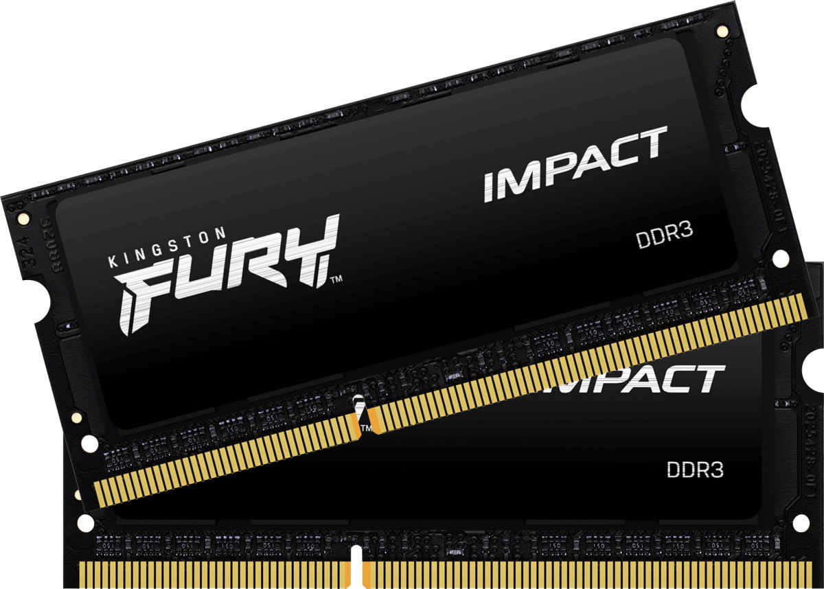 Оперативная память 8Gb DDR-III 1600MHz Kingston Fury Impact SO-DIMM (KF316LS9IBK2/8) (2x4Gb KIT)