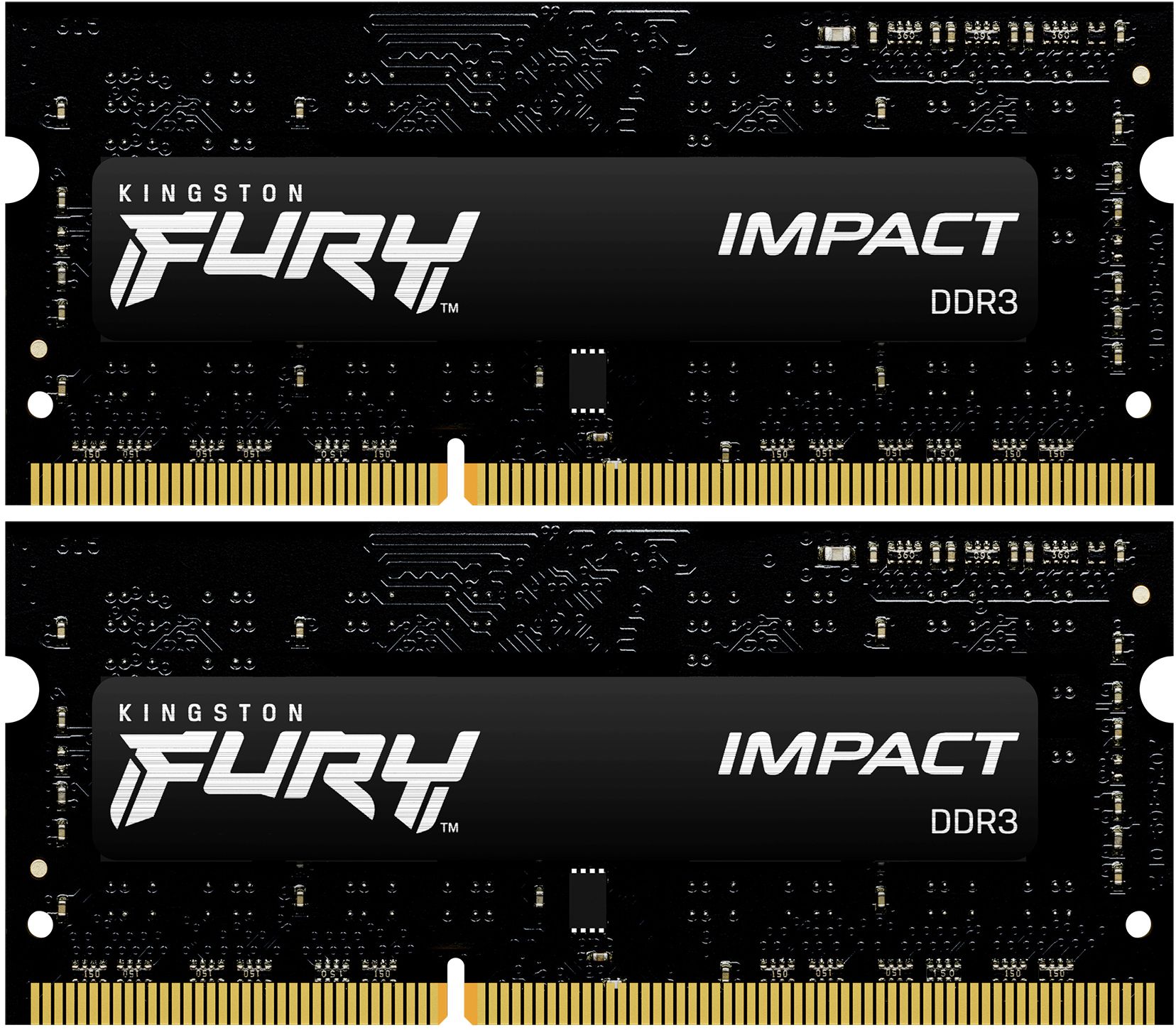 Оперативная память 8Gb DDR-III 1600MHz Kingston Fury Impact SO-DIMM (KF316LS9IBK2/8) (2x4Gb KIT)