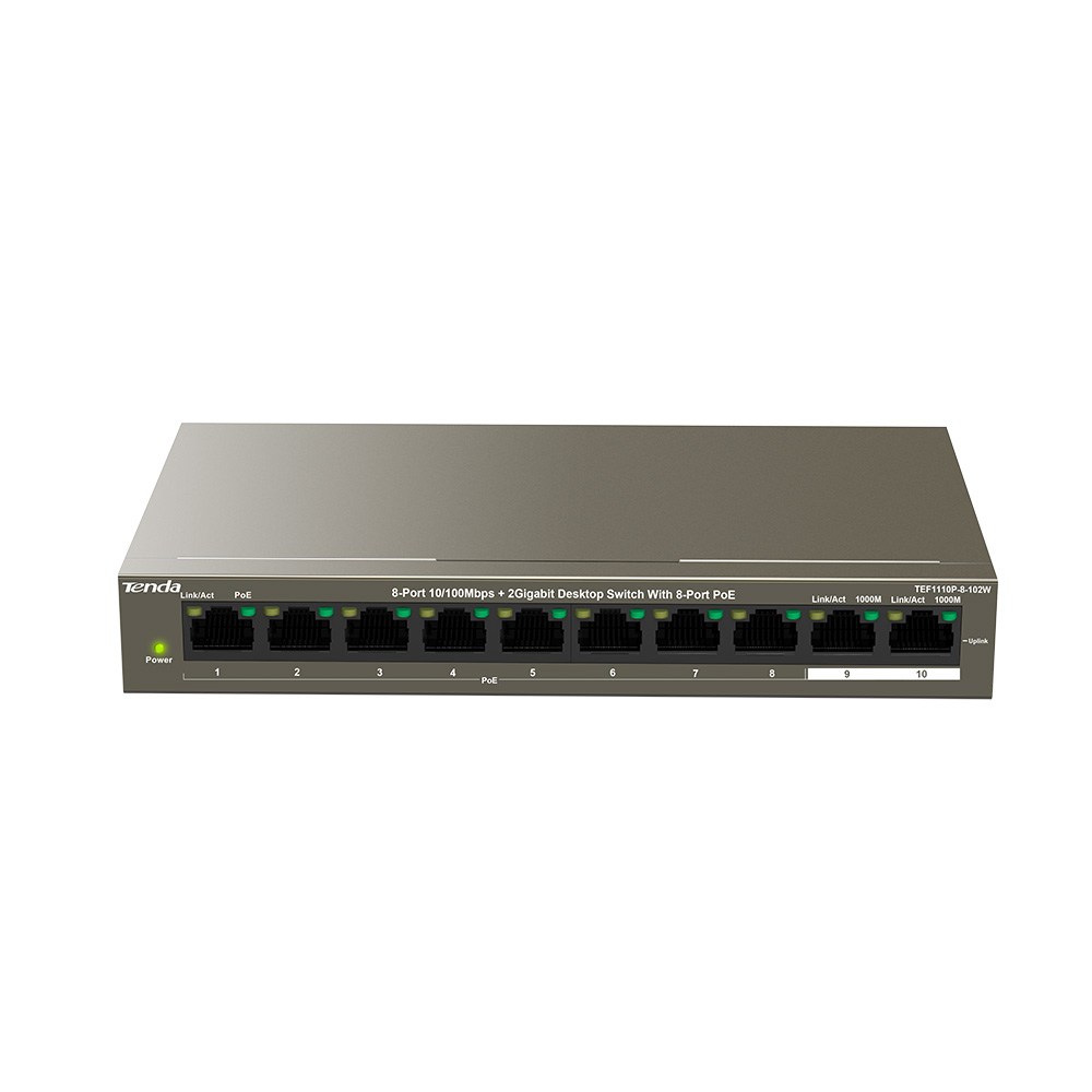 Коммутатор 10PORT 10/100M F1110P-8-102W IP-COM