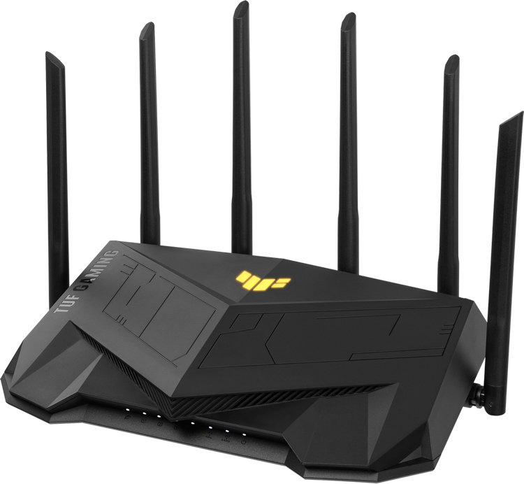 Роутер беспроводной Asus TUF-AX5400 AX5400 10/100/1000BASE-TX/4G ready черный