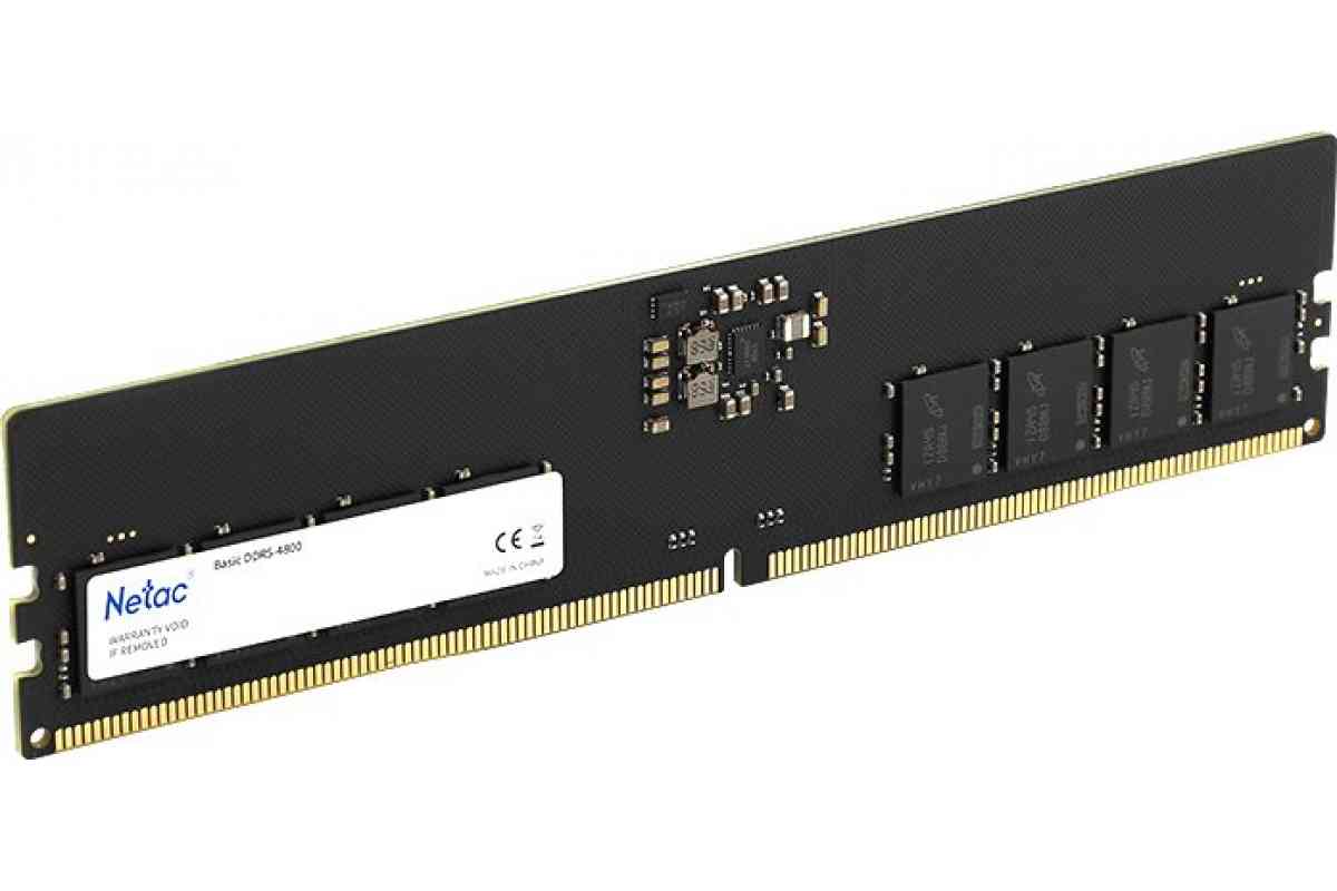 Оперативная память Netac Basic 8GB DDR5 4800Mhz NTBSD5P48SP-08