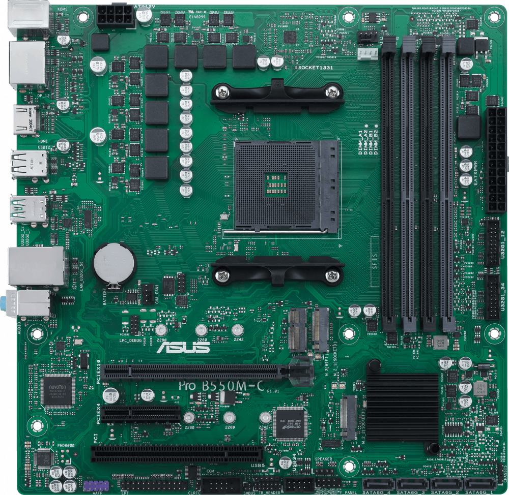 Материнская плата ASUS PRO B550M-C/CSM; 90MB15Q0-M0EAYC