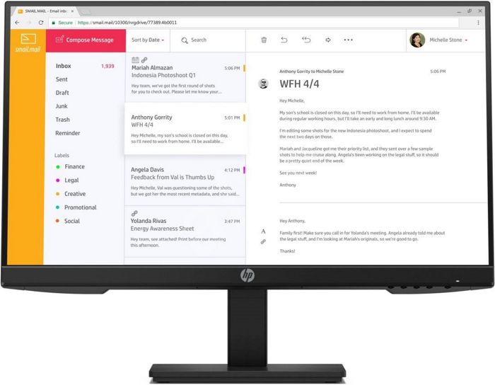 Монитор HP P24h G4 Monitor FHD 1920x1080 IPS 250 5ms 16:9 1xVGA 1xHDMI 1xDP USB 1-1-0