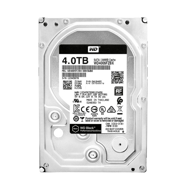 Жесткий диск 4TB SATA 6Gb/s Western Digital WD4005FZBX 3.5" WD Black 7200rpm 256MB