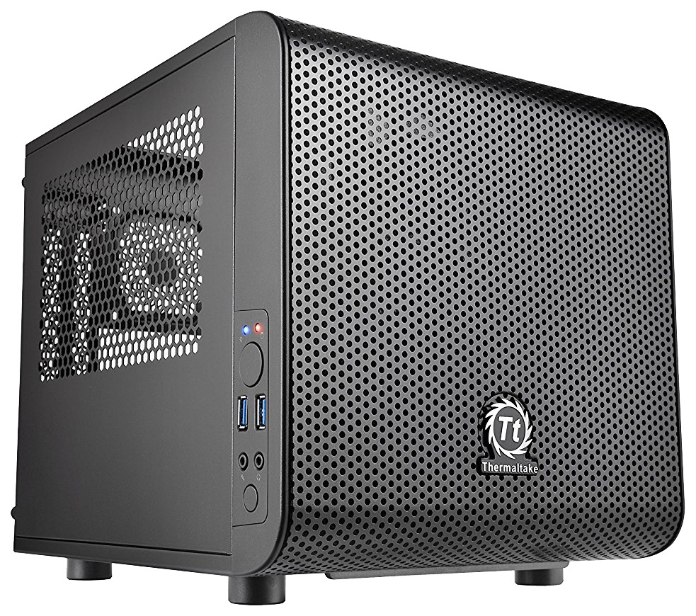 Корпус Thermaltake Core V1 черный без БП miniITX 1x200mm 2xUSB3.0 audio bott PSU