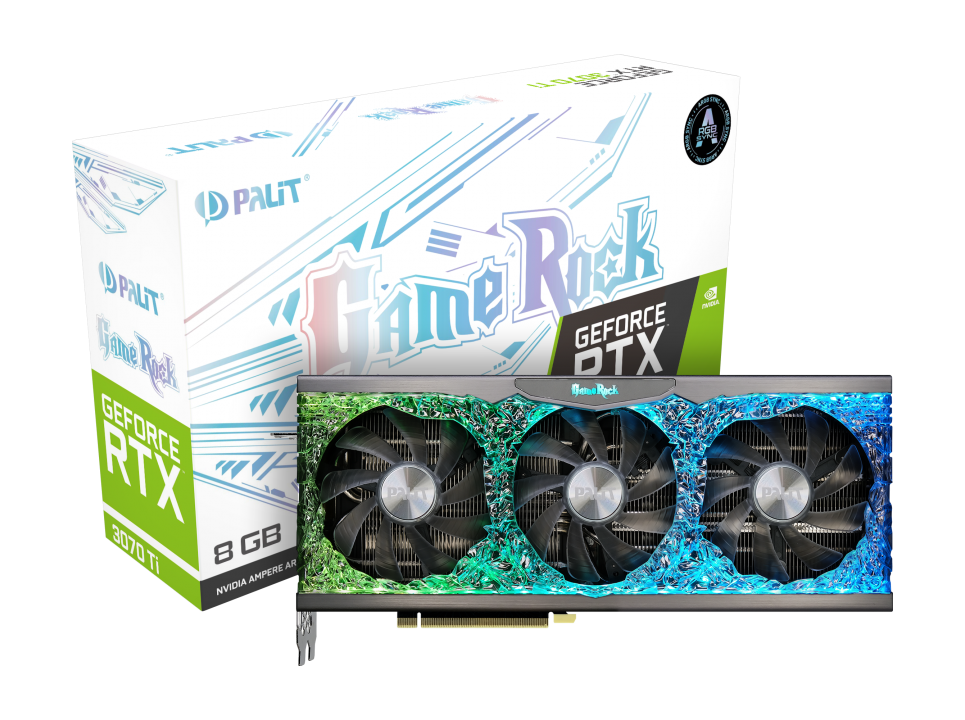 Видеокарта PCIE16 RTX3070TI 8GB RTX3070TI GAMEROCK 8G PALIT