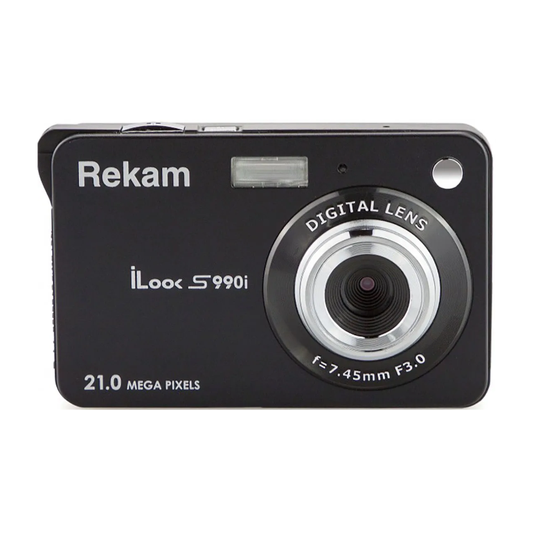 Фотоаппарат Rekam iLook S990i черный 21Mpix 2.7" 720p SDHC/MMC CMOS IS el/Li-Ion