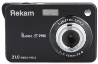 Фотоаппарат Rekam iLook S990i черный 21Mpix 2.7" 720p SDHC/MMC CMOS IS el/Li-Ion