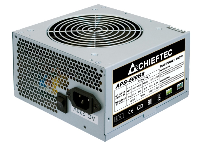 Блок питания 500W Chieftec Value (APB-500B8) OEM