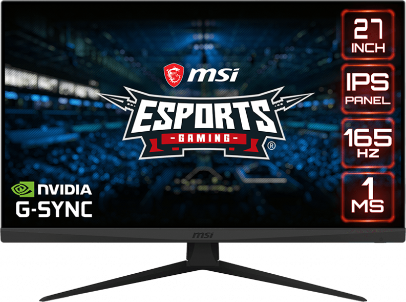 Монитор MSI Optix G273 27" (1920x1080 (матовый))/IPS/Flat/2xHDMI/1xDP/165Hz/1ms/Black/4.5kg