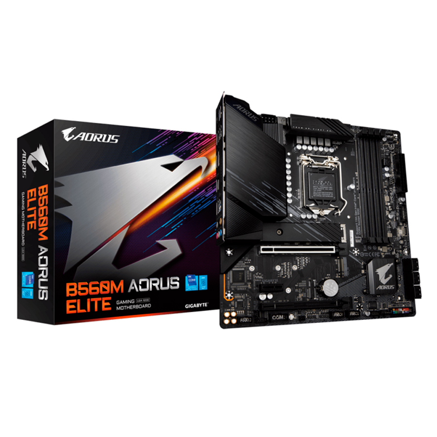Материнская плата Gigabyte B560M AORUS ELITE Soc-1200 Intel B560 4xDDR4 mATX