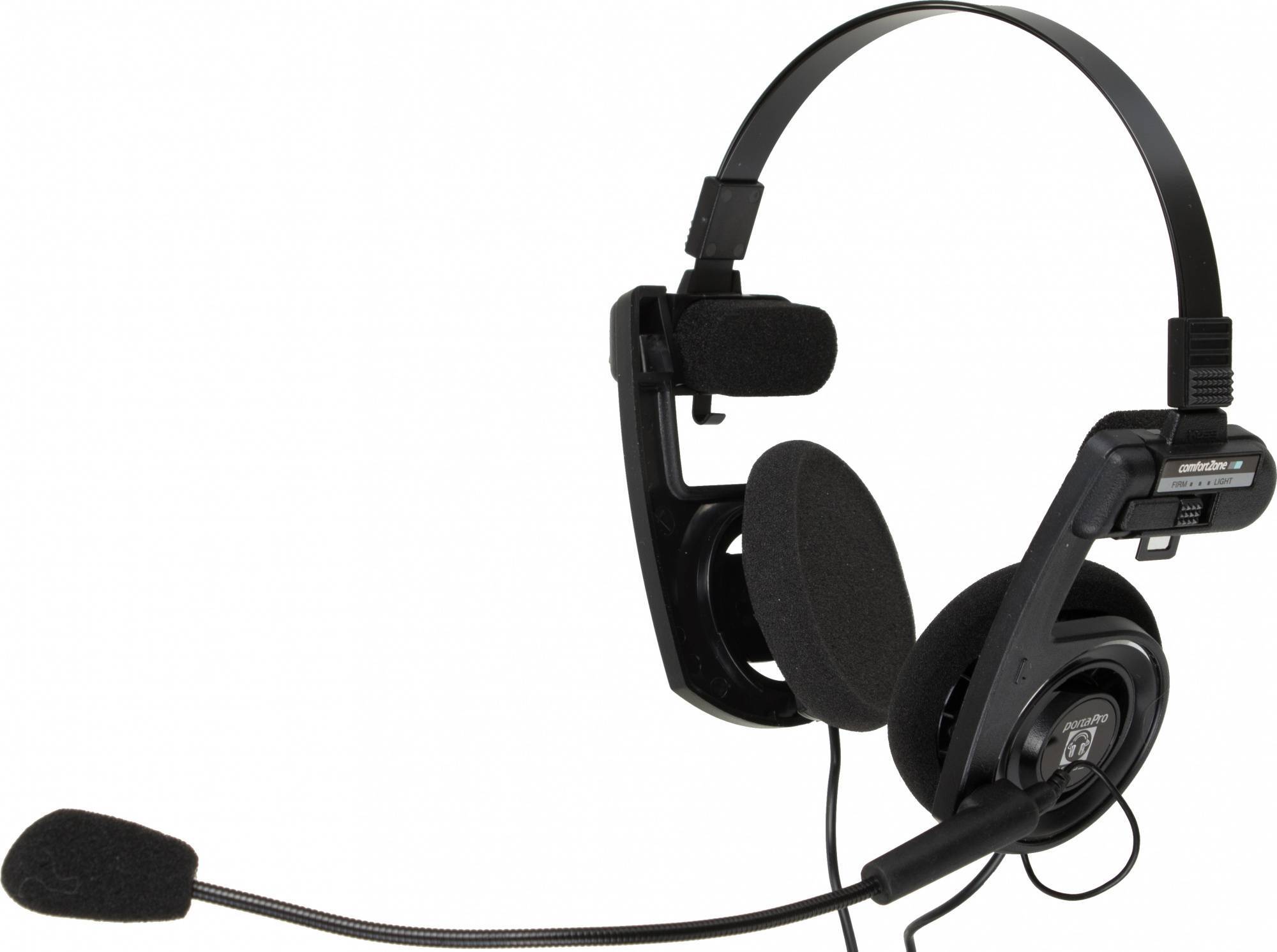 Наушники с микрофоном Koss Porta Pro Communication Headset черный матовый 1.2м накладные оголовье