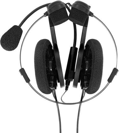 Наушники с микрофоном Koss Porta Pro Communication Headset черный матовый 1.2м накладные оголовье