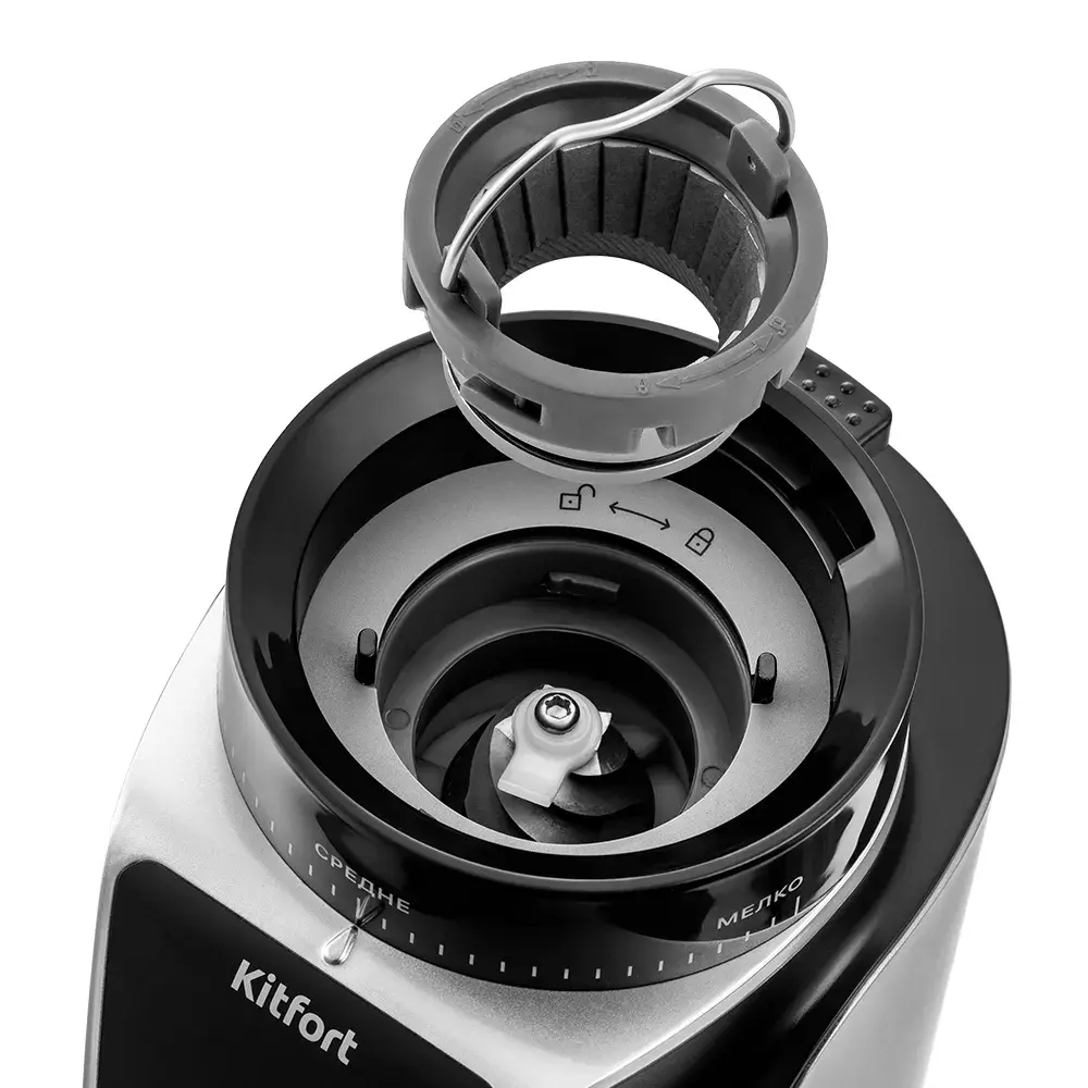 Кофеварка капельная Kitfort КТ-784 600Вт черный/серебристый
