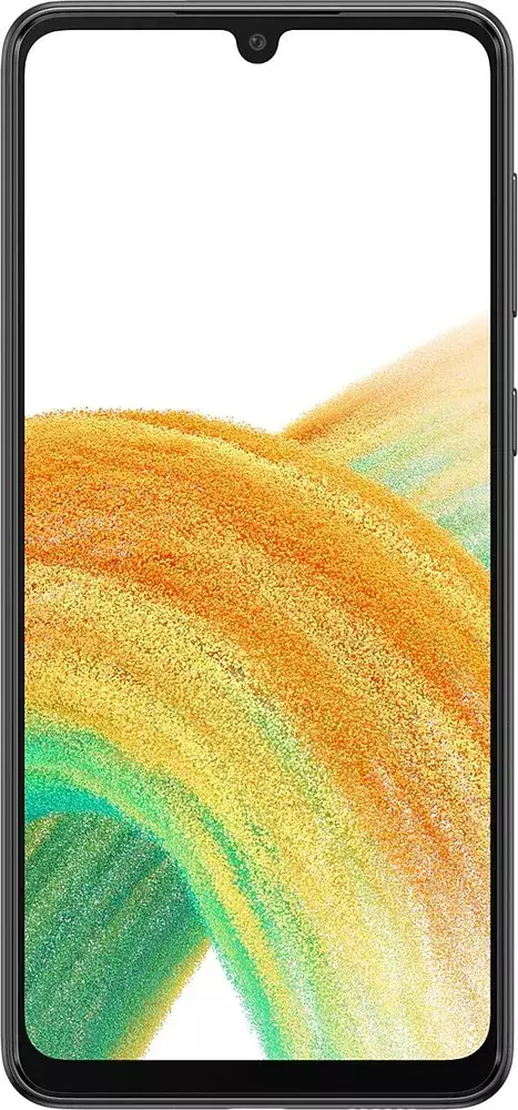 Смартфон Samsung SM-A336E Galaxy A33 5G 128Gb 8Gb черный моноблок 3G 4G 2Sim 6.4" 1080x2400 Android 12 48Mpix 802.11 a/b/g/n/ac NFC GPS GSM900/1800 GSM1900 Ptotect A-GPS microSD max1024Gb