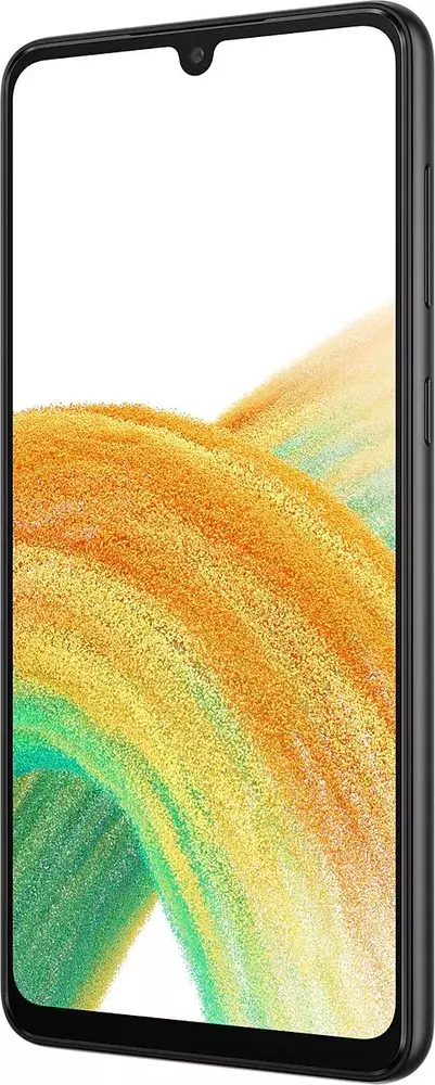 Смартфон Samsung SM-A336E Galaxy A33 5G 128Gb 8Gb черный моноблок 3G 4G 2Sim 6.4" 1080x2400 Android 12 48Mpix 802.11 a/b/g/n/ac NFC GPS GSM900/1800 GSM1900 Ptotect A-GPS microSD max1024Gb