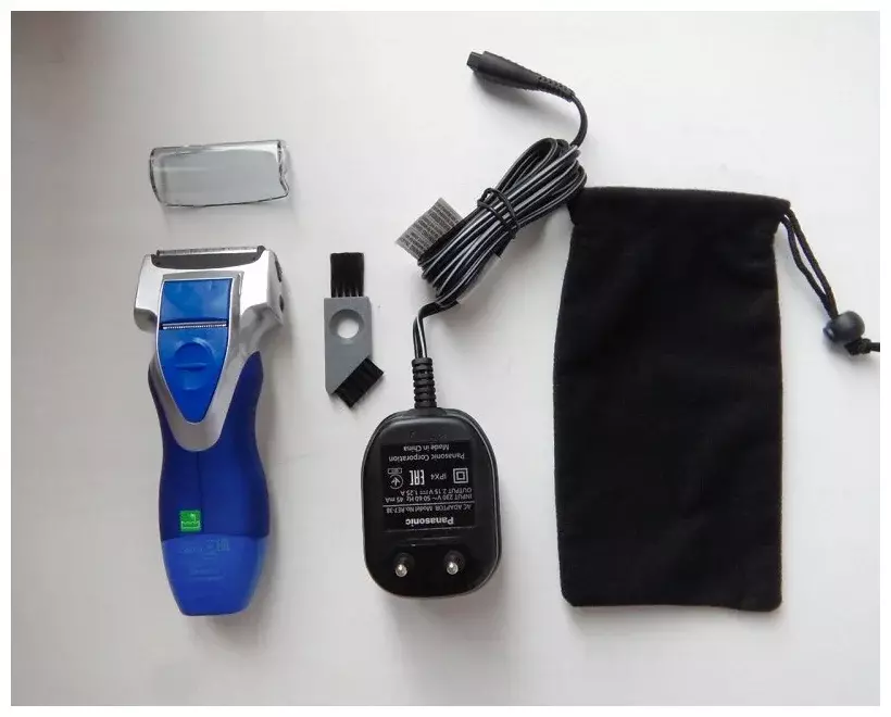 Бритва сетчатая Panasonic ES6003 реж.эл.:3 питан.:аккум. синий/серебристый
