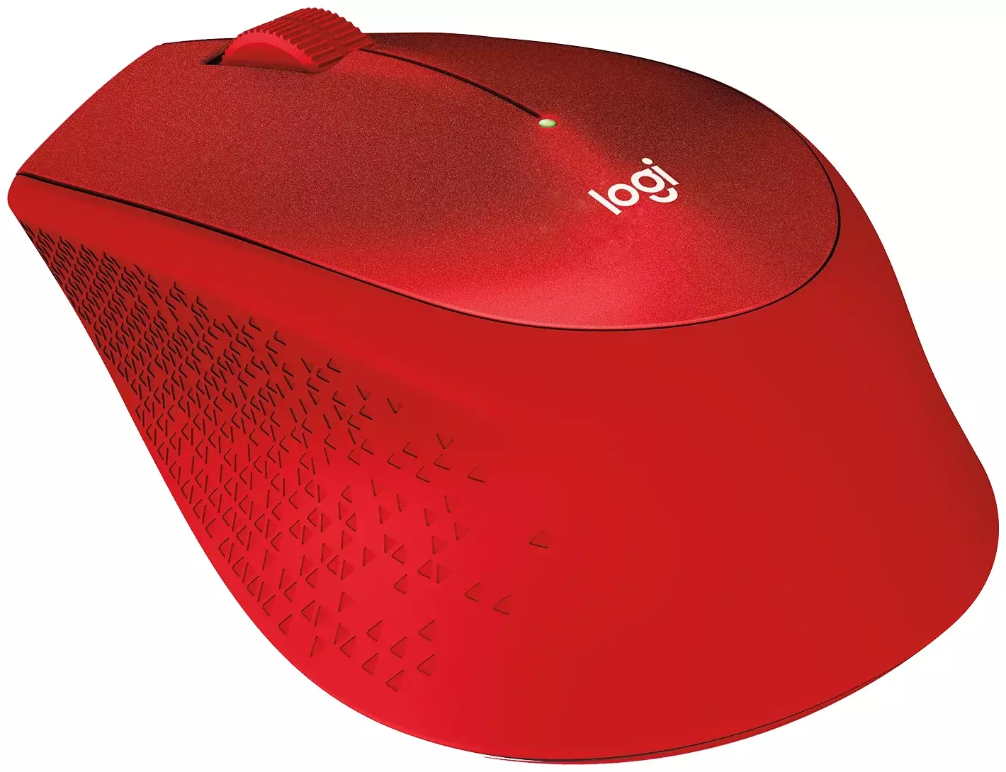 Мышь Logitech M330 красный оптическая (1000dpi) silent беспроводная USB (2but)