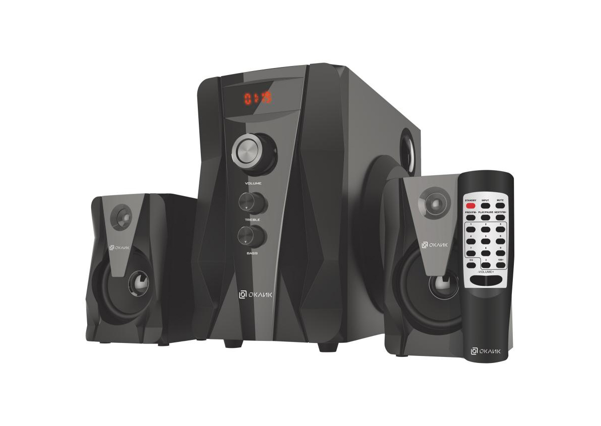 Колонки Оклик OK-431 2.1 черный 23Вт BT