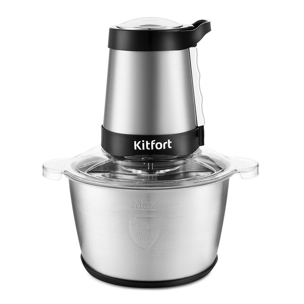 Измельчитель электрический Kitfort КТ-3035 2л. 300Вт серебристый