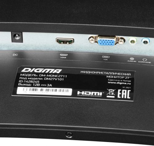 Монитор Digma 27" Curved DM-MONC2711 черный