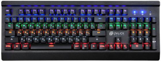 Клавиатура Оклик 920G IRON EDGE механическая черный USB for gamer LED