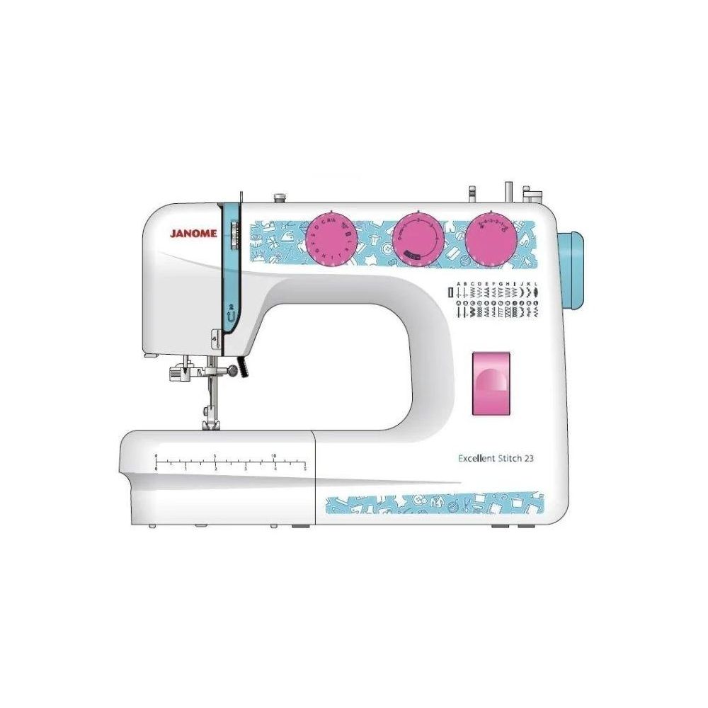 Швейная машина Janome Excellent Stitch 23 [электромеханическая, челнок - вертикальный качающийся, швейных операций - 23, петля - автомат]
