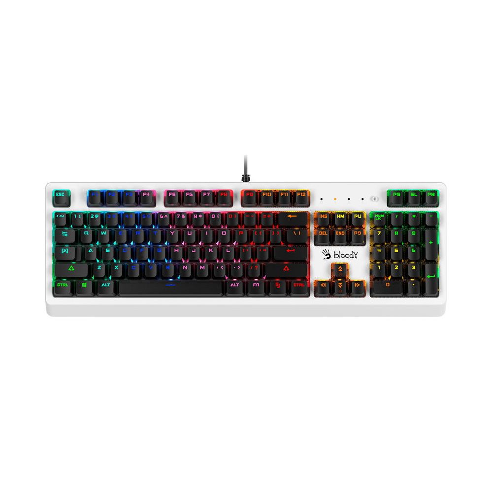 Клавиатура A4Tech Bloody B810RC механическая белый/черный USB for gamer LED