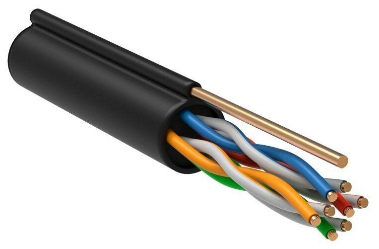 Кабель ITK Generica BC3-C5E04-359-305-G кат.5е F/UTP общий экран 4X2X24AWG LDPE внешний 305м черный