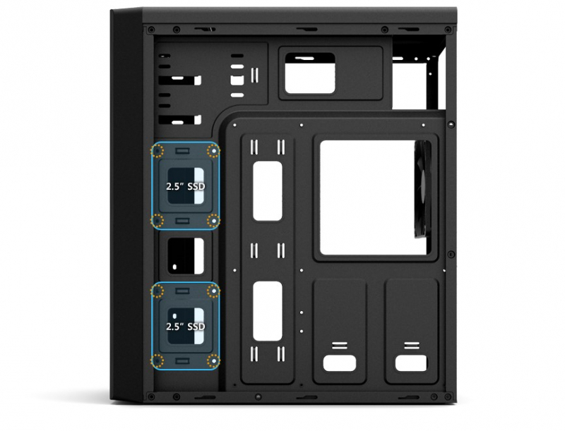 Корпус ZALMAN T6 VGA Card 280 Max; CPU Cooler 165mm Max MidiTower без Б/П ATX MicroATX MiniITX Цвет черный T6
