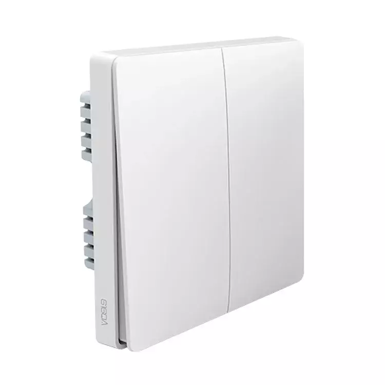 Выключатель настенный (две клавиши) Aqara Wall Switch (No Neutral, Double Rocker) QBKG03LM