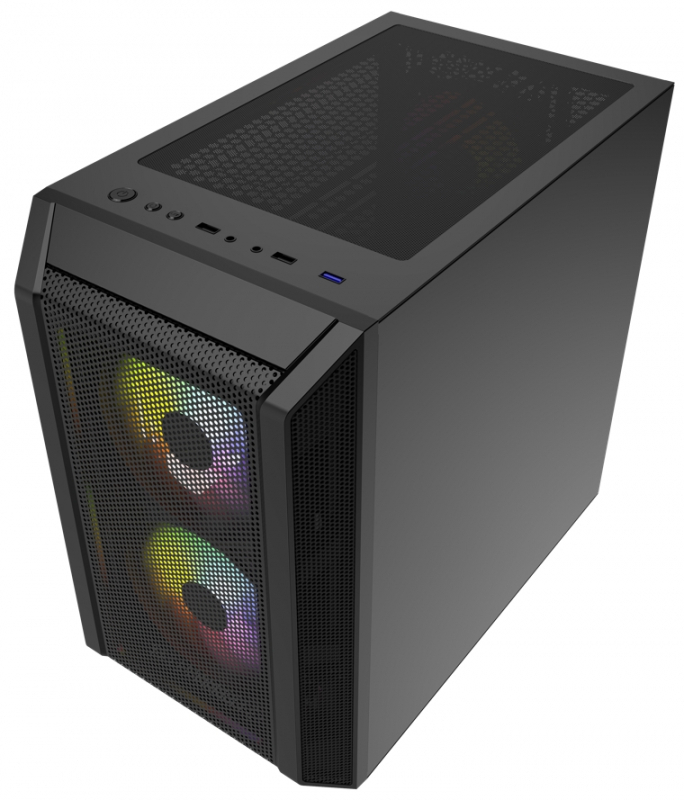 Корпус Powercase Mistral Micro Black CMIMH3B-L3
