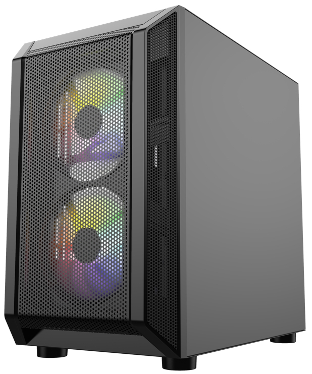 Корпус Powercase Mistral Micro Black CMIMH3B-L3
