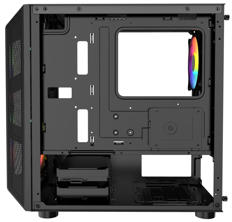 Корпус Powercase Mistral Micro Black CMIMH3B-L3