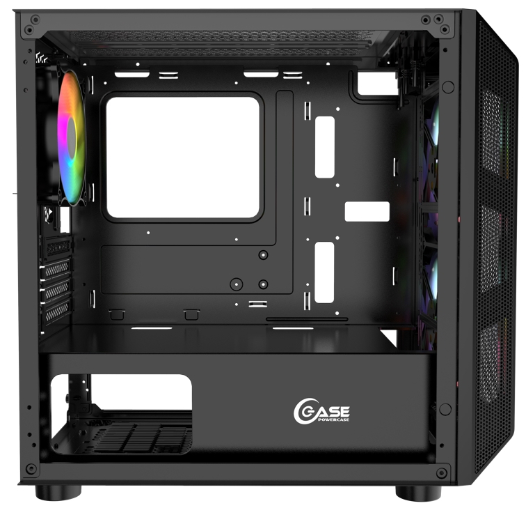 Корпус Powercase Mistral Micro Black CMIMH3B-L3