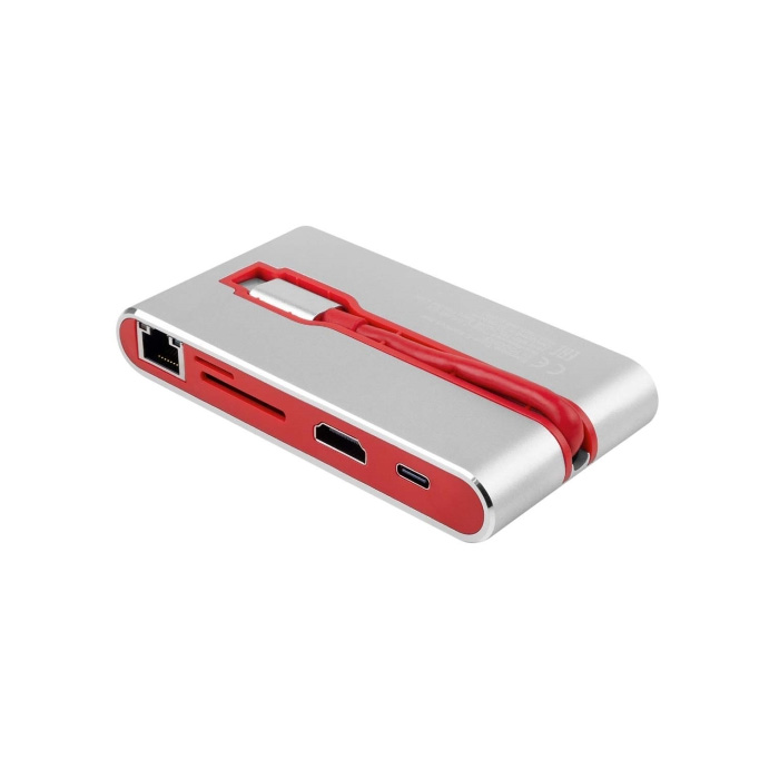 USB Type-C Хаб Rombica Type-C Hermes. Цвет: красный.
Rombica Type-C Hermes - Red