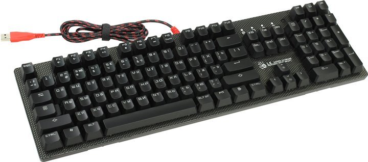 Клавиатура A4Tech Bloody B800 механическая серый/черный USB for gamer LED