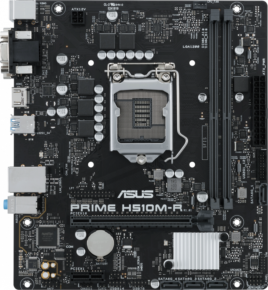 Материнская плата PRIME H510M-R-SI