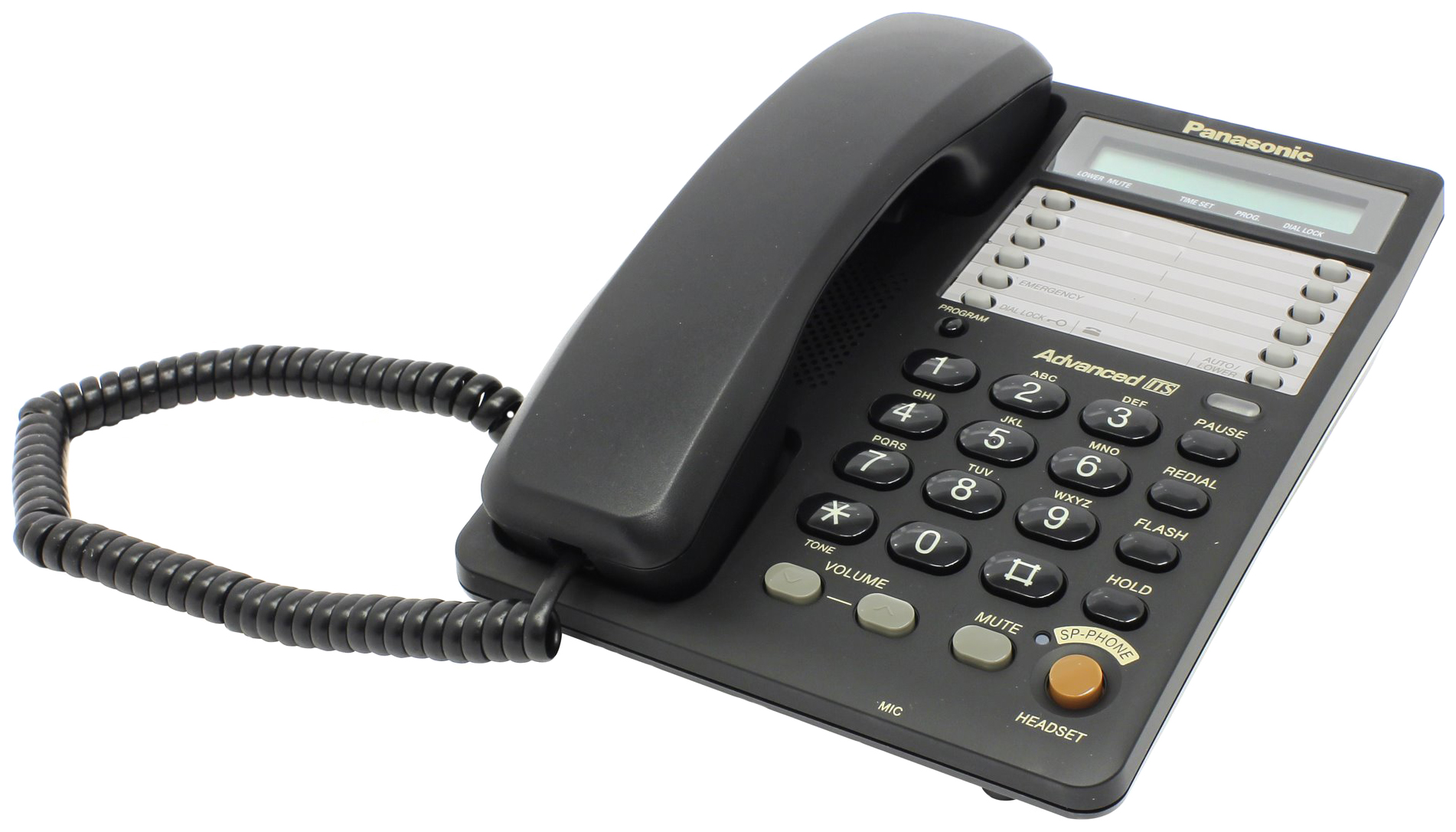 Телефон проводной Panasonic KX-TS2365RUB черный