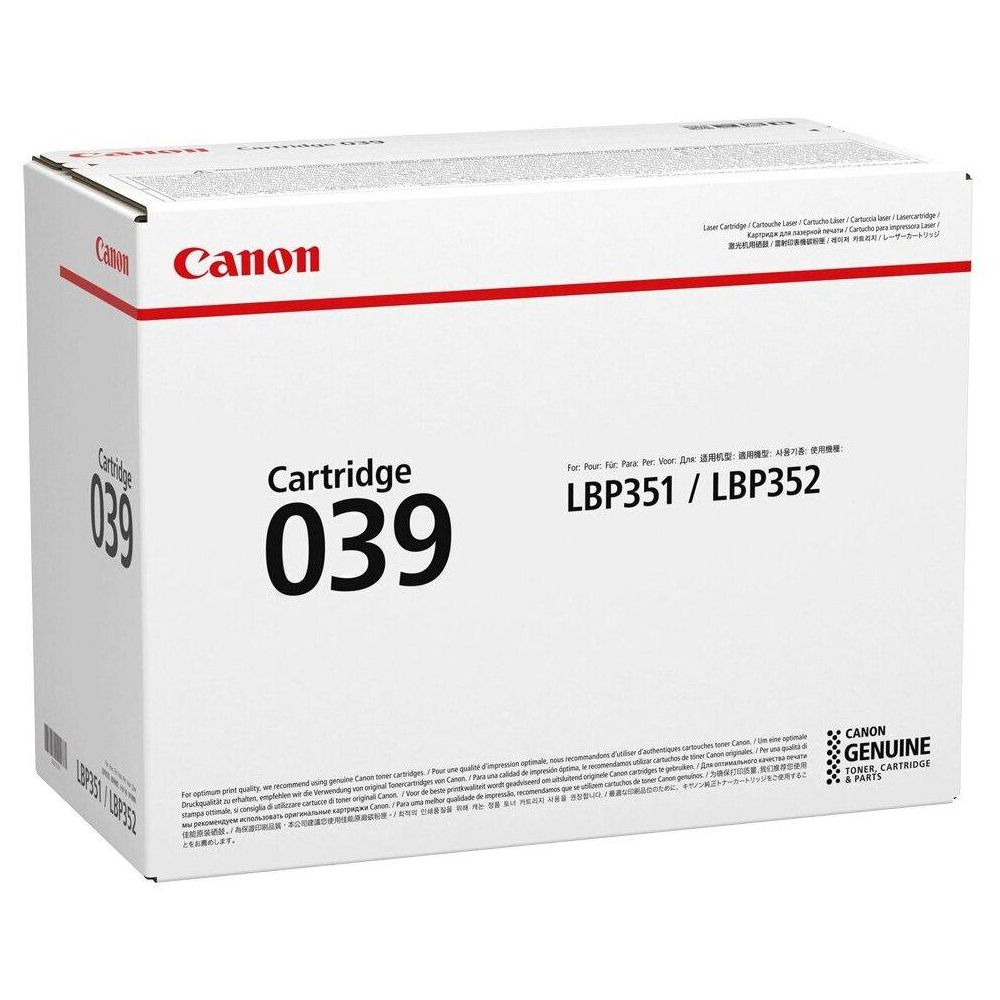 Картридж лазерный Canon 039BK 0287C001 черный (11000стр.) для Canon LBP-351