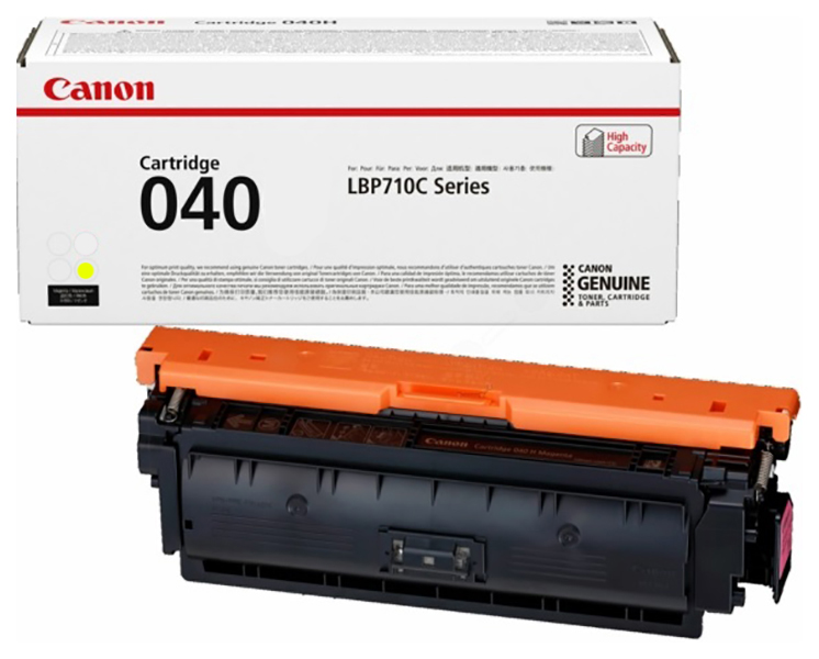 Картридж лазерный Canon 040Y 0454C001 желтый (5400стр.) для Canon LBP-710/712