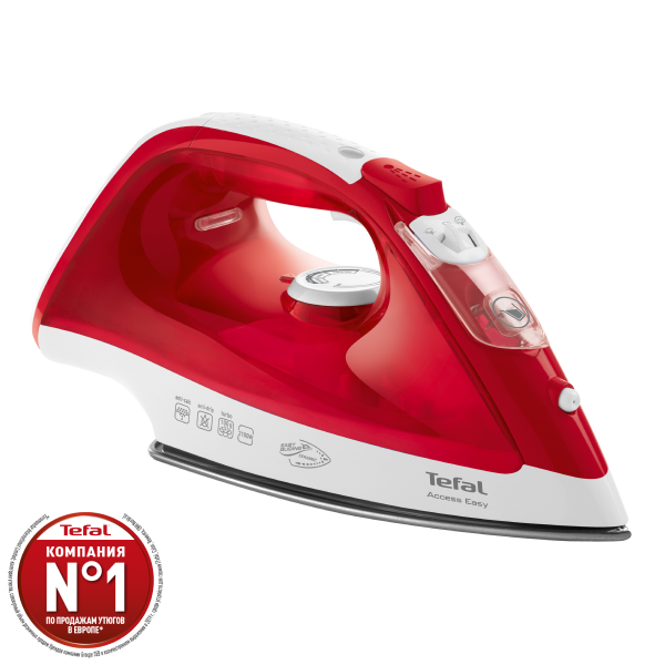 Утюг Tefal FV1543E0 2290Вт красный/белый