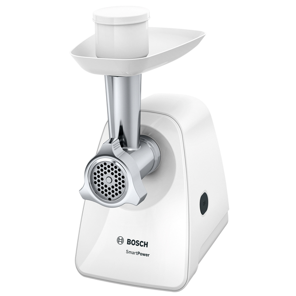 Мясорубка Bosch MFW2514W [1500 Вт, 1.7 кг/мин, корпус - пластик, лоток - пластик, белый]