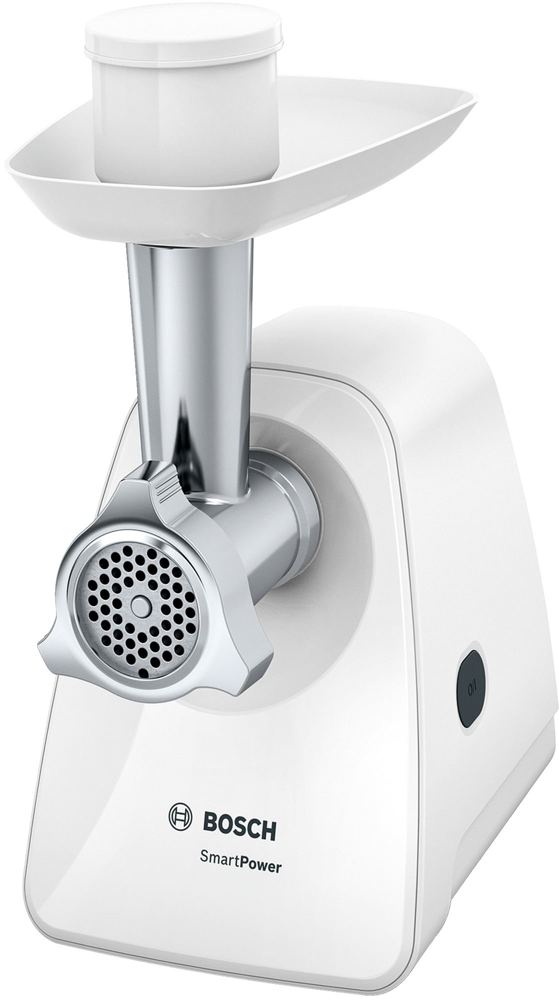 Мясорубка Bosch MFW2515W [1500 Вт, 1.7 кг/мин, корпус - пластик, лоток - пластик, соковыжималка]