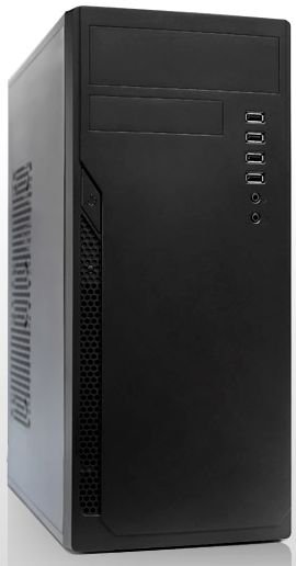 Корпус MidiTower Foxline FL-301 450W black (ATX, 450W, 4xUSB2.0, Audio) (FL-301-FZ450R)