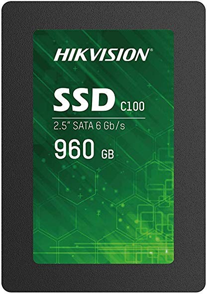 SSD 2.5" HIKVision 960GB С100 Series <HS-SSD-C100/960G> (SATA3, up to 550/500MBs, 3D TLC, 320TBW)